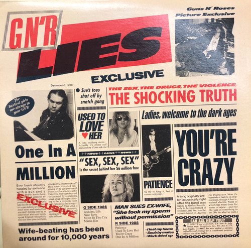 Guns N' Roses - G N' R Lies (EX/EX-) (1988,CAN)