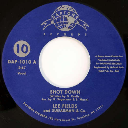 Lee Fields And Sugarman & Co. – Shot Down / Honey Wagon (2 track 7 inch single used US 2002 NM/NM)