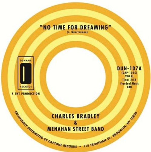 Charles Bradley — No Time For Dreaming (US 2011 7”, EX/EX)