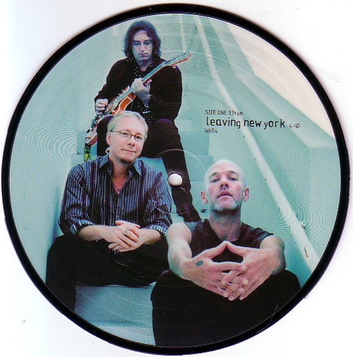 R.E.M. – Leaving New York (2 track 7 inch single double sided picture disk used UK 2004 VG+/VG+)