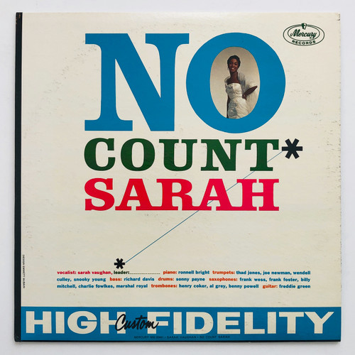Sarah Vaughan – No Count Sarah (EX  / EX)