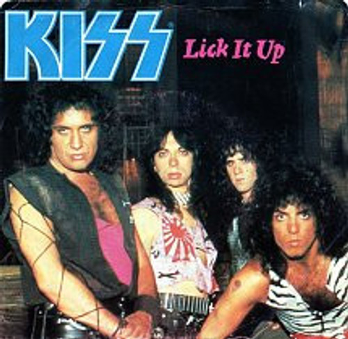 Kiss – Lick It Up (2 track 7 inch single used Canada 1983 VG+/VG)
