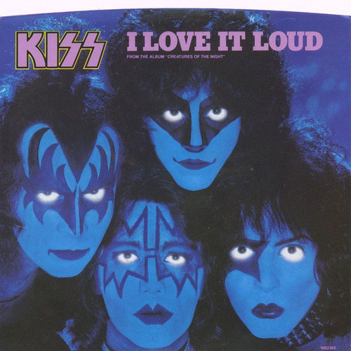 Kiss – I Love It Loud (2 track 7 inch single used US 1982 VG+/VG)