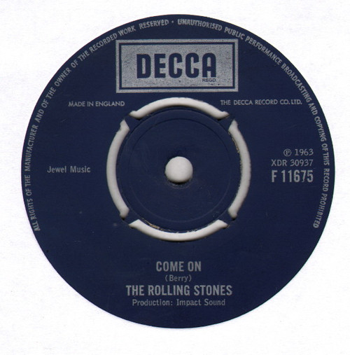 The Rolling Stones – Come On (2 track 7 inch single used UK reissue VG+/VG+)