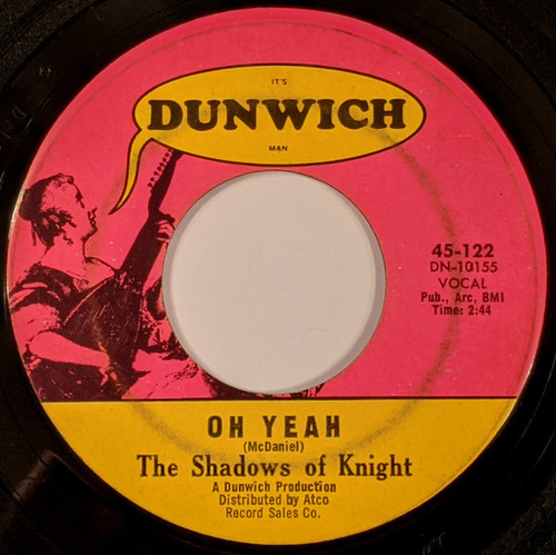 The Shadows Of Knight – Oh Yeah / Light Bulb Blues (2 track 7 inch single used US 1966 NM/NM)