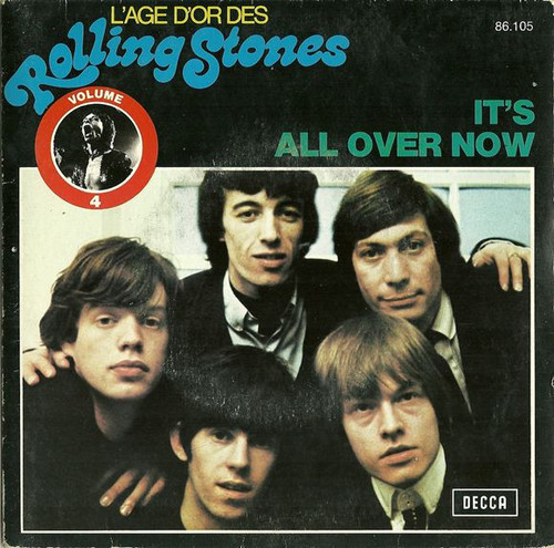 The Rolling Stones – It's All Over Now (2 track 7 inch single used France 1975 VG+/VG)