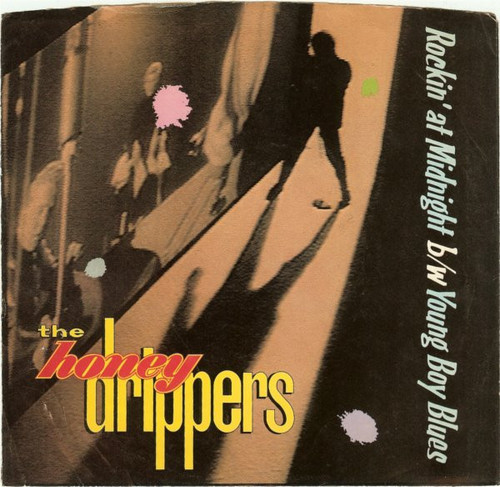 The Honeydrippers – Rockin' At Midnight (2 track 7 inch single used US 1984 VG+/VG)