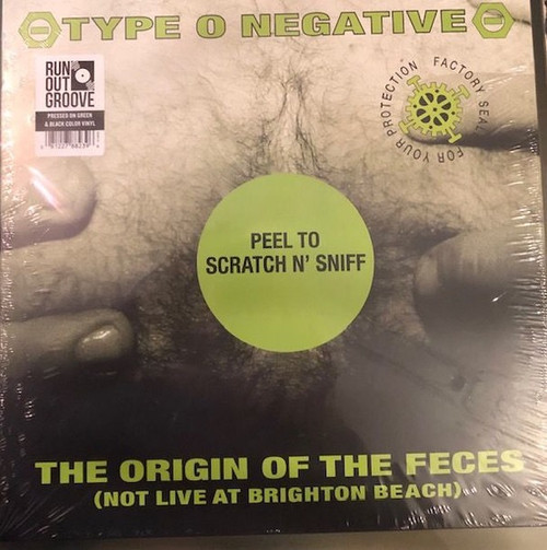 Type O Negative — The Origin of the Feces (Not Live At Brighton Beach) (Europe 2022 Reissue, Green & Black Vinyl, Sealed)