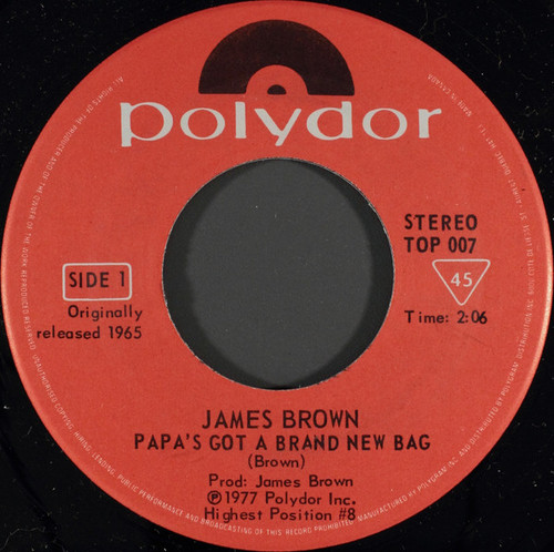 James Brown – Papa's Got A Brand New Bag / I Got You (I Feel Good) (2 track  inch singe used Canada reissue VG+/VG+)
