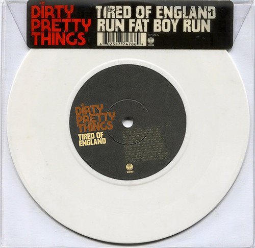 Dirty Pretty Things – Tired Of England (2 track 7 inch single used UK 2008 single 2 of 2 white vinyl NM/NM)