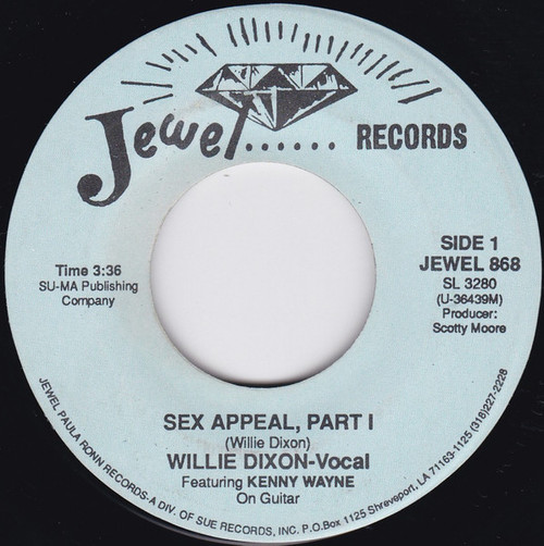 Willie Dixon – Sex Appeal Parts 1 & 2 (2 track 7 inch single used US VG+/VG+)