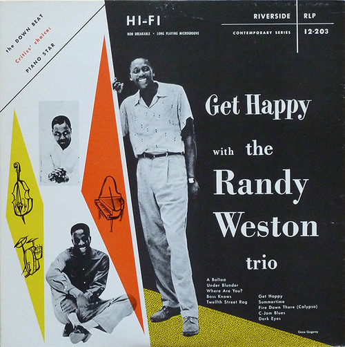 The Randy Weston Trio – Get Happy With The Randy Weston Trio (LP used Japan 1974 mono reissue NM/NM)