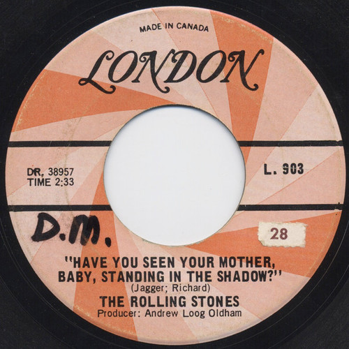 The Rolling Stones – Have You Seen Your Mother, Baby, Standing In The Shadow? (2 track 7 inch single used Canada NM/NM)