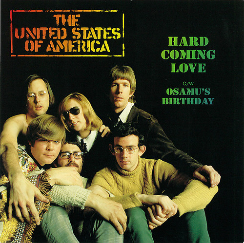 The United States Of America – Hard Coming Love (2 track 7 inch single used US 2004 yellow gold transparent vinyl NM/NM)