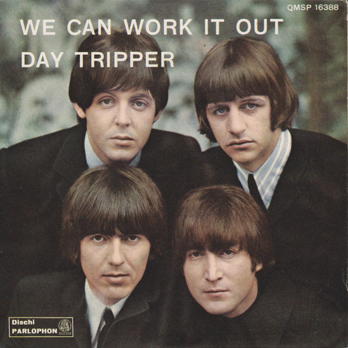 The Beatles – We Can Work It Out / Day Tripper (2 track 7 inch single used Italy 1966 VG+/VG)