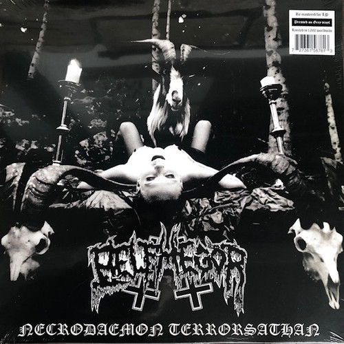Belphegor – Necrodaemon Terrorsathan (LP used US 2020 remastered reissue on grey vinyl NM/VG+)