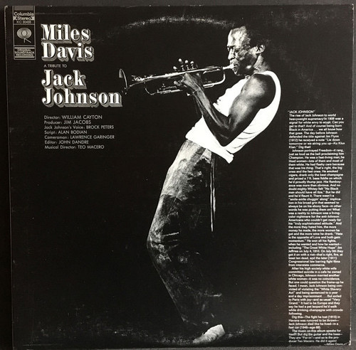 Miles Davis - A Tribute To Jack Johnson (Original Soundtrack Recording) (Canadian Press - VG+/VG)
