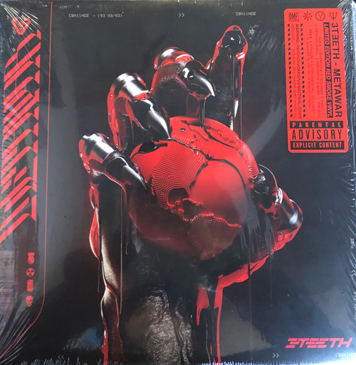 3TEETH - Metawar (In-shrink,EX/EX) (2019,US) - Red Smoke Vinyl 