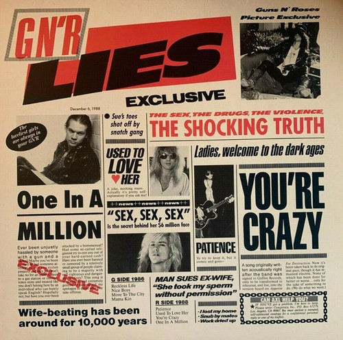 Guns N' Roses - G N' R Lies (1988 Uncensored EX/VG)