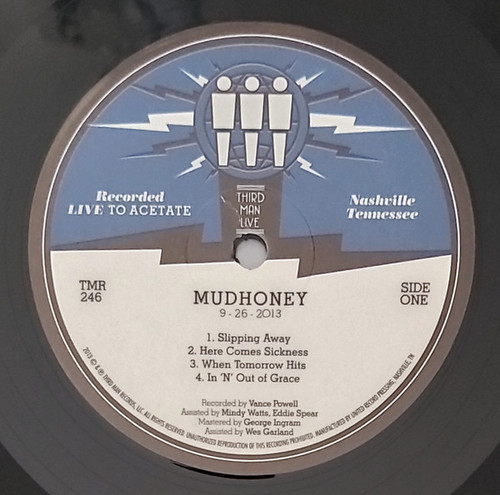 Mudhoney – Live At Third Man Records (LP used US 2014 Third Man Records NM/NM)