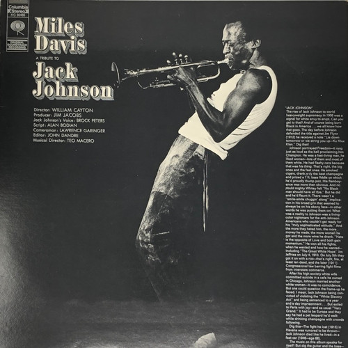 Miles Davis - A Tribute to Jack Johnson (Early Canadian Pressing VG+)