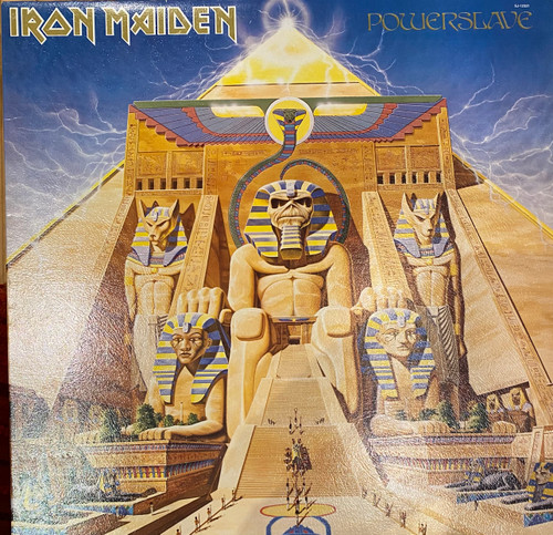 Iron Maiden - Powerslave (1984 CA, textured cover, EX/VG+)
