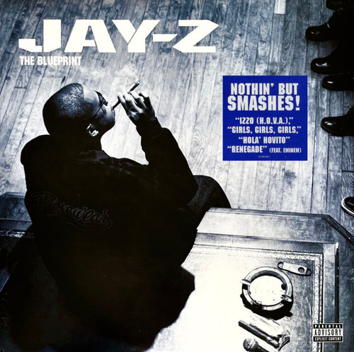 Jay-Z – The Blueprint (2LPs used US 2001 limited edition blue vinyl gatefold jacket NM/NM)