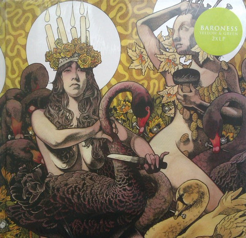 Baroness – Yellow & Green (2LPs used US 2012 deluxe edition yellow/green split vinyl NM/NM)