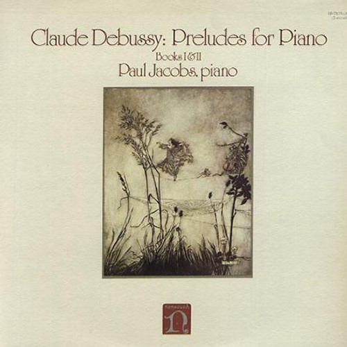 Claude Debussy - Paul Jacobs – Preludes For Piano - Books I & II (2LPs used US 1978 gatefold jacket VG+/VG+)
