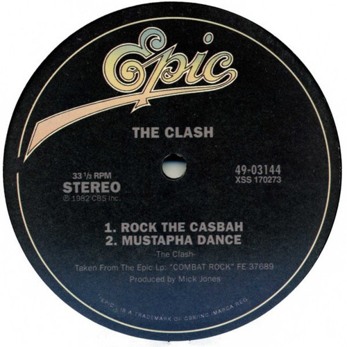 The Clash — Rock the Casbah (Unofficial Release, EX/EX)