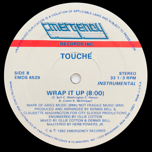 Touché  – Wrap It Up (12" single classic electro EX / EX)