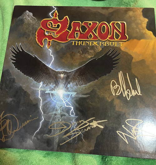 Saxon - Thunderbolt ( Autographed Unplayed Vinyl)