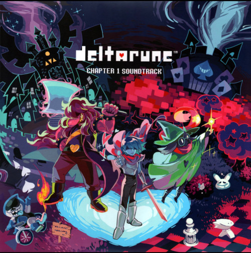 Toby Fox - Deltarune Chapter 1 OST (Soundtrack) (2019 USA, VG+/EX, Green Marbled Vinyl)