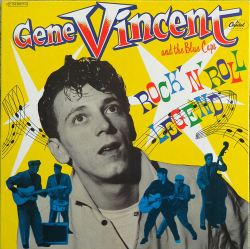 Gene Vincent And The Blue Caps – Rock 'N' Roll Legend (4LP box set used France 1977 compilation mono NM/VG+)