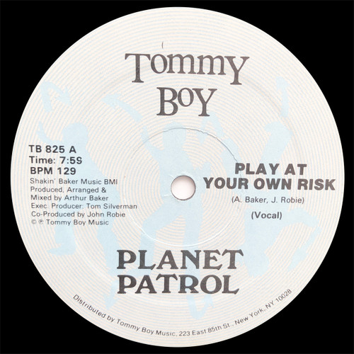 Planet Patrol – Play At Your Own Risk (12" single VG+)