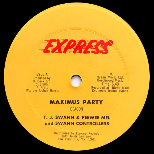 T. J. Swann & Peewee Mel And Swann Controllers – Maximus Party (12" VG+)