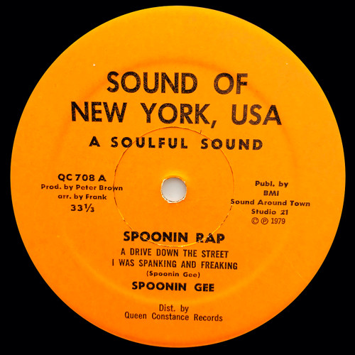 Spoonin Gee – Spoonin Rap (12" single VG)