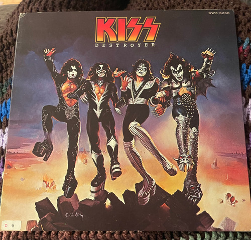 Kiss - Destroyer (1976 Japanese Import Blue Bogart Label with Insert)
