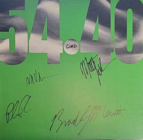 54-40 – 54-40 (LP used Canada 1986 autographed by band VG+/VG+)
