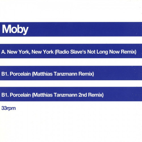 Moby – New York, New York • Porcelain • Remixes (3 track 12 inch EP used 2006 NM/NM)