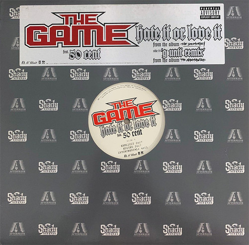 The Game / 50 Cent – Hate It Or Love It (6 track split 12 inch EP used US 2005 VG+/VG+)