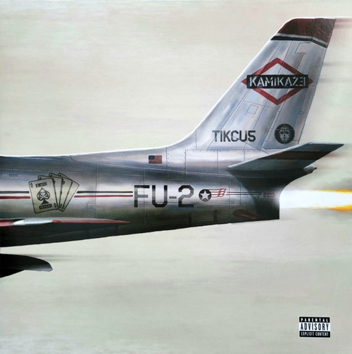 Eminem – Kamikaze (LP used US 2018 olive green vinyl gatefold jacket NM/NM)