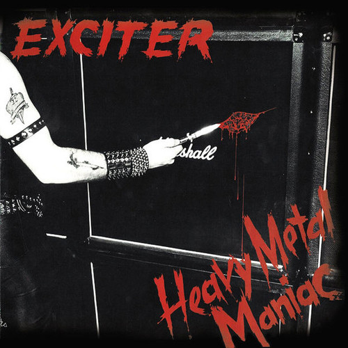 Exciter – Heavy Metal Maniac (LP used Europe 1986 reissue VG+/VG+)
