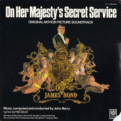 John Barry – On Her Majesty's Secret Service Original Motion Picture Soundtrack (LP used US 1969 NM/VG+)