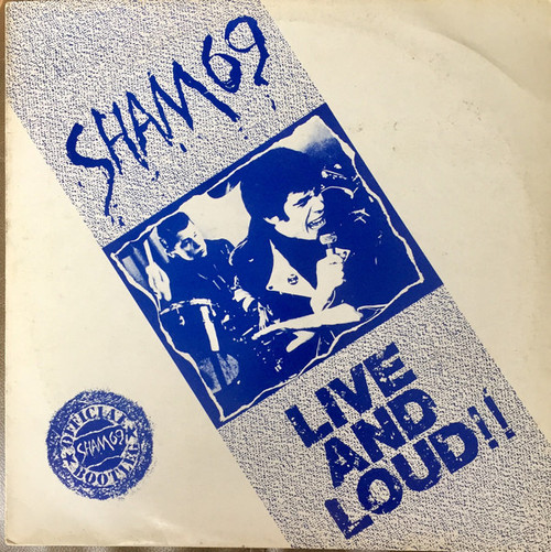 Sham 69 – Live And Loud!! (LP used UK repress NM/VG+)