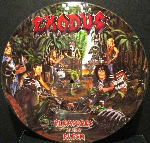 Exodus – Pleasures Of The Flesh (LP double sided picture disk used US 1987 VG+/VG+)
