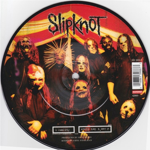 Slipknot – Duality (2 track double sided picture disk 7 inch single used UK 2004 NM/VG+)
