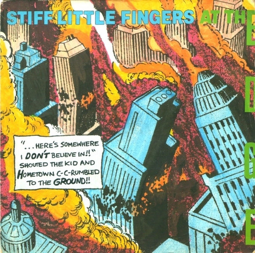Stiff Little Fingers – At The Edge (3 track 7 inch single used UK 1980 NM/VG+)