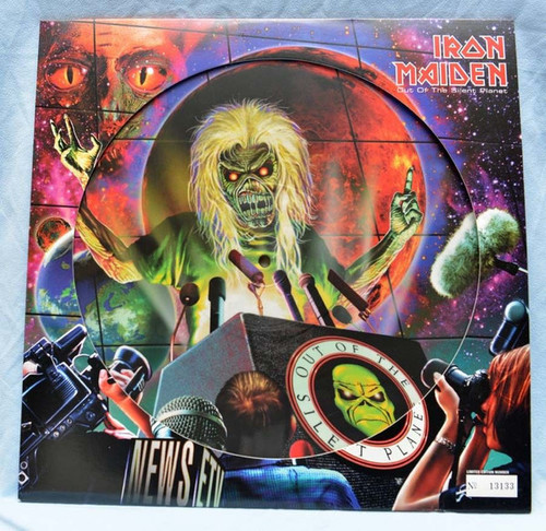 Iron Maiden – Out Of The Silent Planet (3 track double sided 12 inch EP picture disk used Europe 2000 limited numbered edition NM/NM)