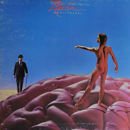 Rush – Hemispheres (LP used Canada 1978 red transparent vinyl NM/VG)